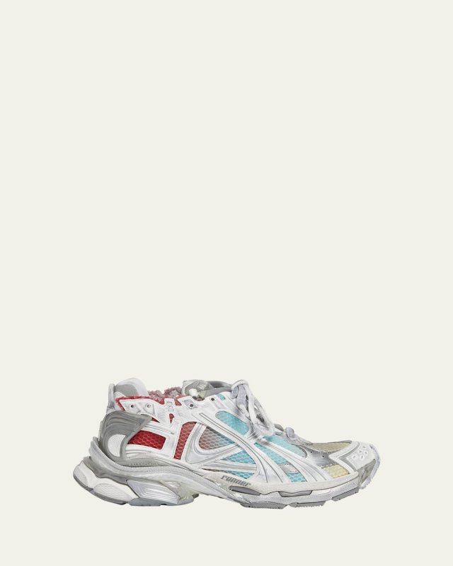 Runner Multicolor Worn-Out Chunky Sneakers